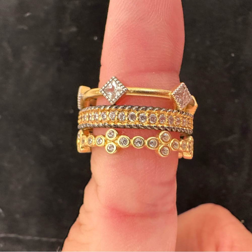 Freida Rothman 925 Signature Ring Stack | Set of 3 | Size 9